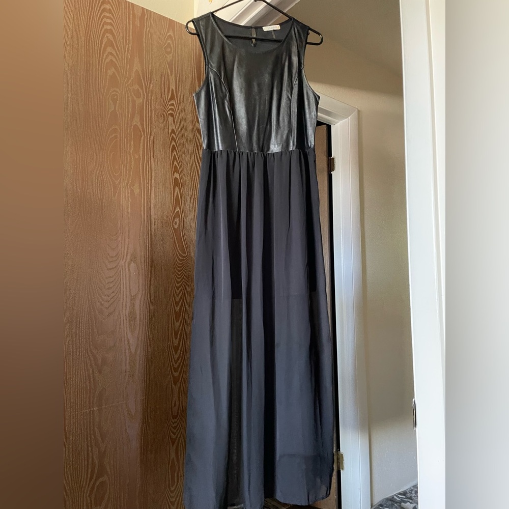 freebird long black dress